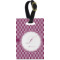 Moroccan Plastic Luggage Tag - Rectangular w/ Name and Initial
