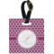 Moroccan Plastic Luggage Tag - Square w/ Name and Initial