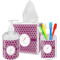 Moroccan Acrylic Bathroom Accessories Set w/ Name and Initial