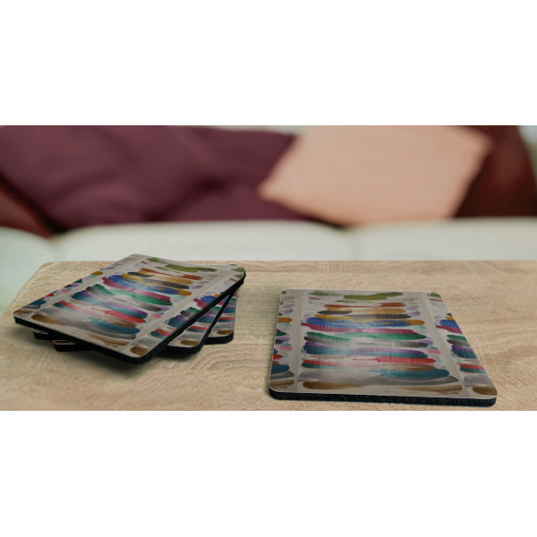 Custom Design - Coaster Rubber Back - On Coffee Table