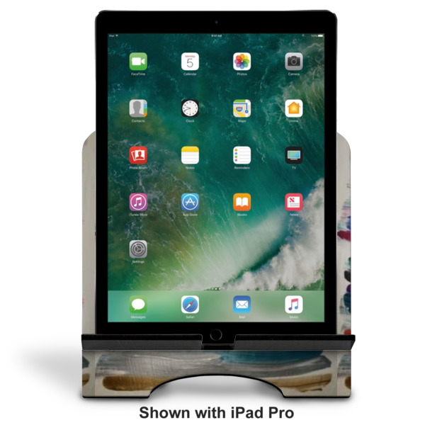 Custom Design - Stylized Tablet Stand - Front with ipad