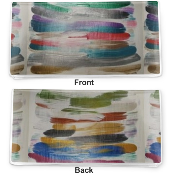 Custom Design - Vinyl Check Book Cover - Front and Back