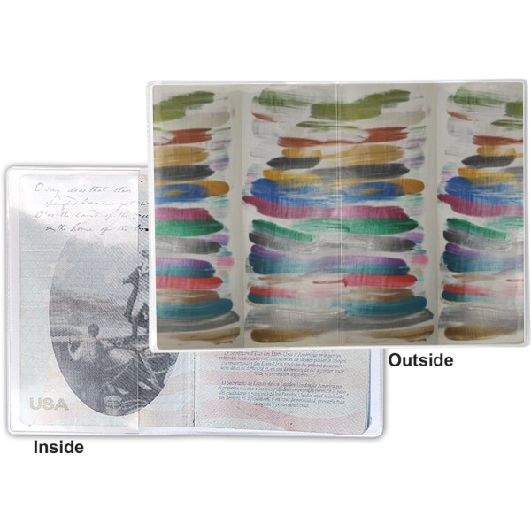 Custom Design - Vinyl Passport Holder - Flat Front and Back