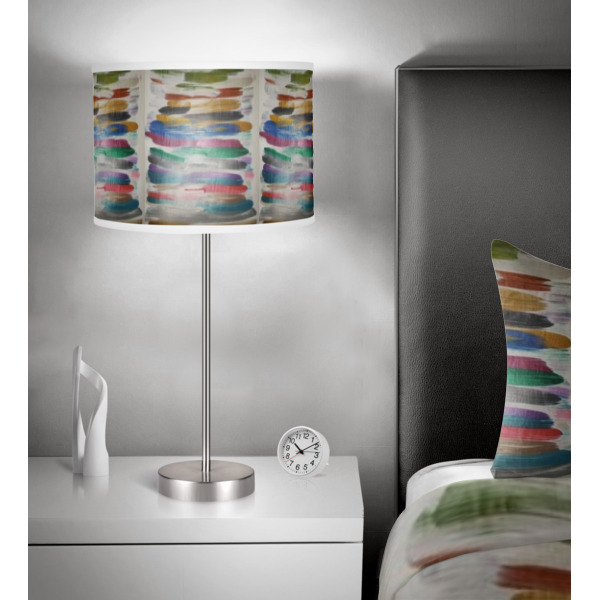 Custom Design - 13" Drum Lampshade - In Room