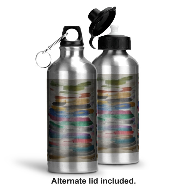Custom Design - Aluminum Water Bottle - Alternate lid options