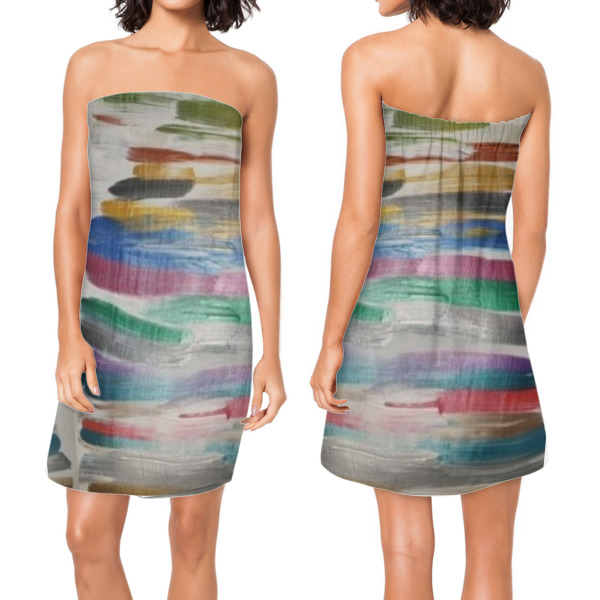 Custom Design - Custom Bath Wrap - Front & Back View