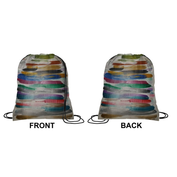 Custom Design - Drawstring Backpack Front & Back Small