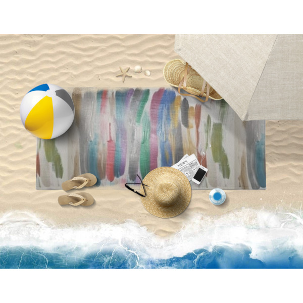 Custom Design - Beach Towel - Lifestyle on Beach