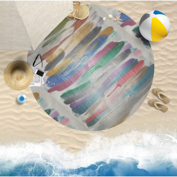 Custom Design - Round Beach Towel Lifestyle