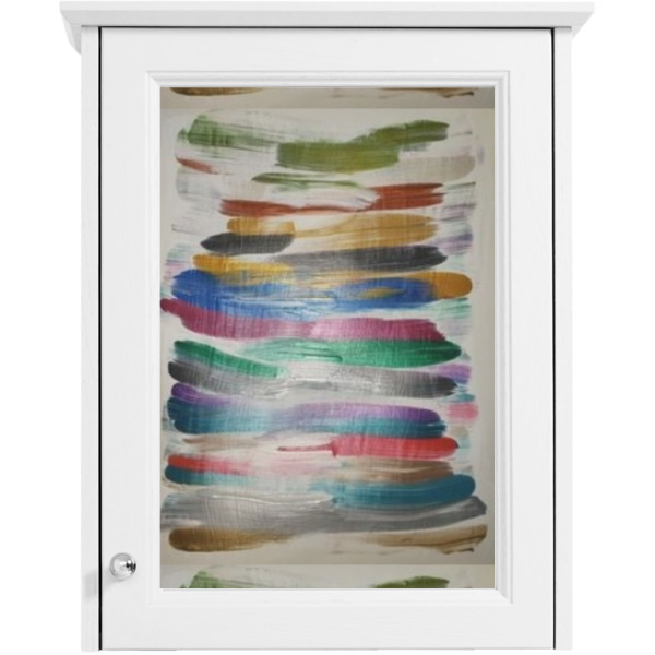 Custom Design - Single White Cabinet Decal