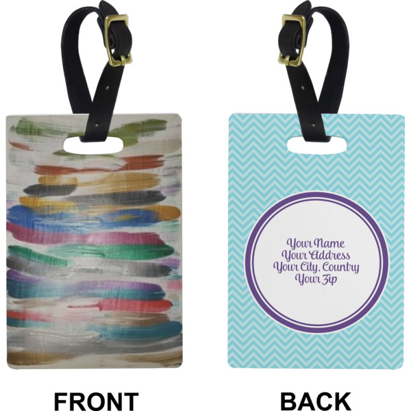 Custom Design - Rectangle Luggage Tag (Front + Back)