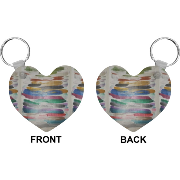 Custom Design - Heart Keychain (Front + Back)