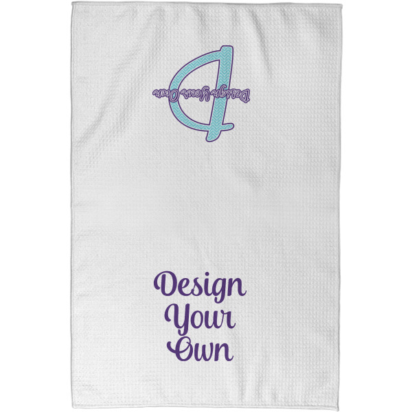 Custom Design - Waffle Towel - Partial Print - Approval Image