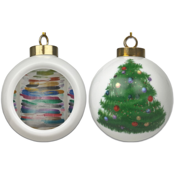 Custom Design - Ceramic Christmas Ornament - X-Mas Tree (APPROVAL)