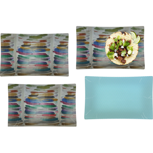 Custom Design - Set of Rectangular Dinner Plates
