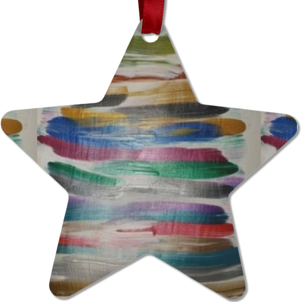Custom Design - Metal Star Ornament - Front