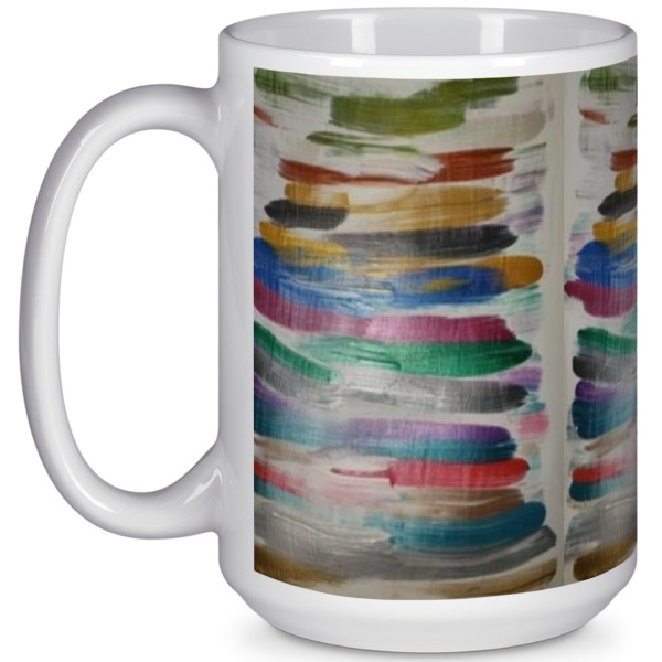 Custom Design Your Own 15 oz Coffee Mug - White