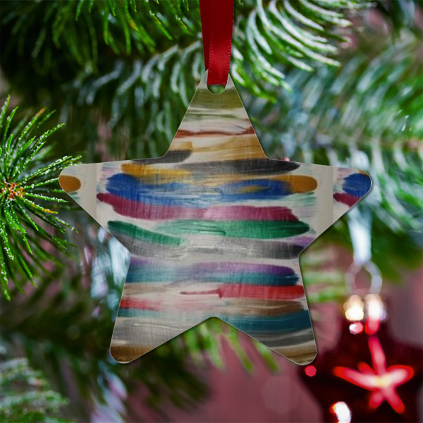 Custom Design - Metal Star Ornament - Lifestyle