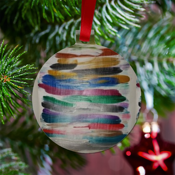 Custom Design - Metal Ball Ornament - Lifestyle