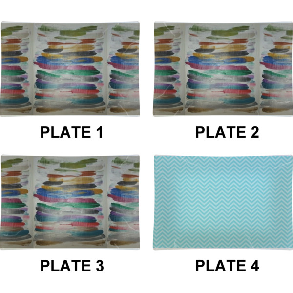 Custom Design - Set of Rectangular Appetizer / Dessert Plates (Approval)
