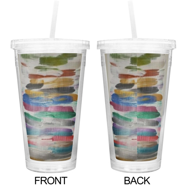 Custom Design - Double Wall Tumbler with Straw - Approval