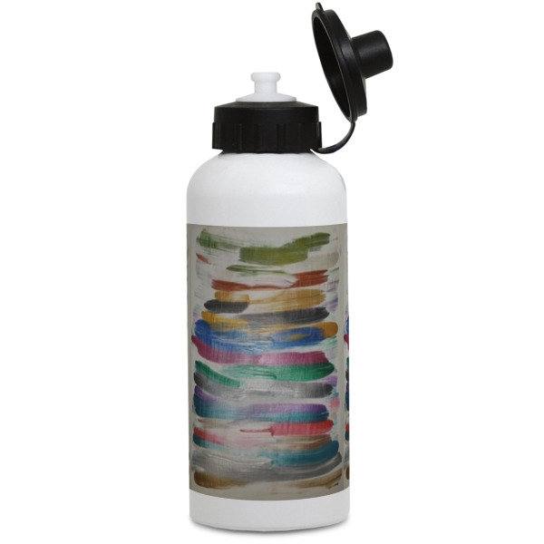 Custom Design Your Own Water Bottles - Aluminum - 20 oz - White