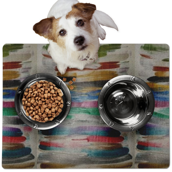 Custom Design - Dog Food Mat - Medium LIFESTYLE