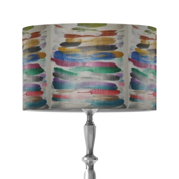 Custom Design - 12" Drum Lampshade - ON STAND (Fabric)