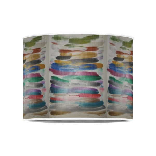 Custom Design - 8" Drum Lampshade - FRONT (Poly Film)