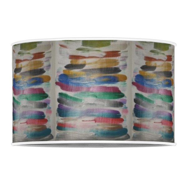 Custom Design - 12" Drum Lampshade - FRONT (Poly Film)