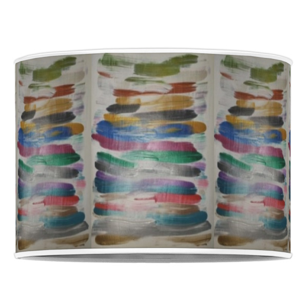 Custom Design - 16" Drum Lampshade - Front (Poly Film)