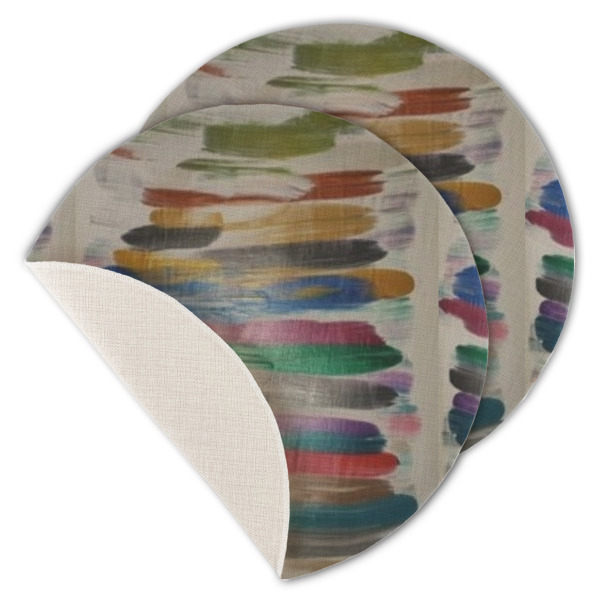 Custom Design - Round Linen Placemats - MAIN (Single Sided)