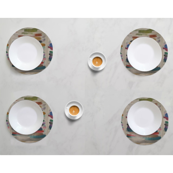 Custom Design - Round Linen Placemats - LIFESTYLE (set of 4)