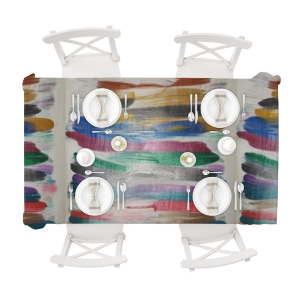 Custom Design - Tablecloths (58"x102") - TOP VIEW (with plates)