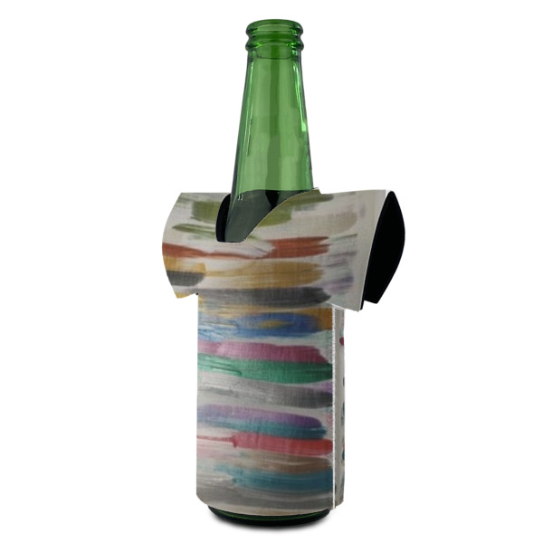 Custom Design - Jersey Bottle Cooler - ANGLE (on bottle)