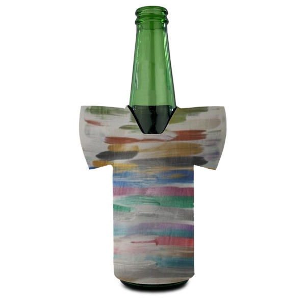 Custom Design - Jersey Bottle Cooler - Set of 4 - FRONT (on bottle)