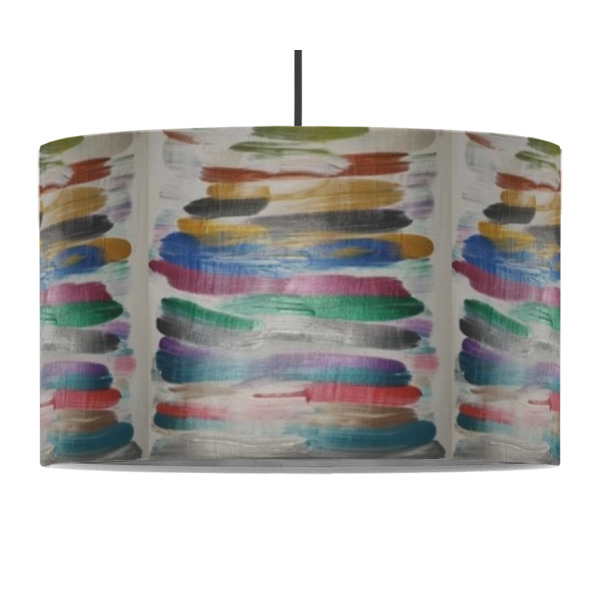 Custom Design - 12" Drum Lampshade - PENDANT (Fabric)