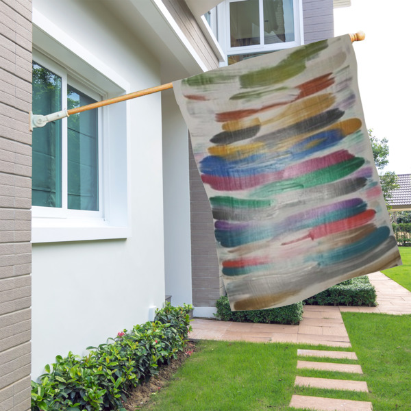 Custom Design - House Flags - Double Sided - LIFESTYLE