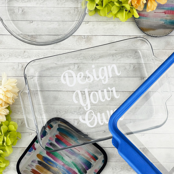 Custom Design - Glass Baking Dish - 13"x9" - Lifestyle