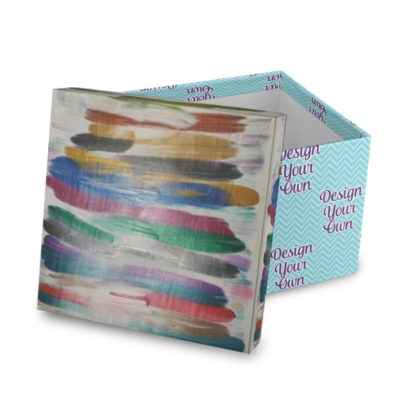 Custom Design Your Own Gift Box with Lid - Canvas Wrapped
