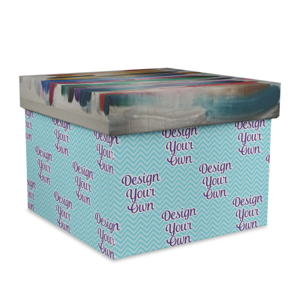 Custom Design Your Own Gift Box with Lid - Canvas Wrapped - X-Large