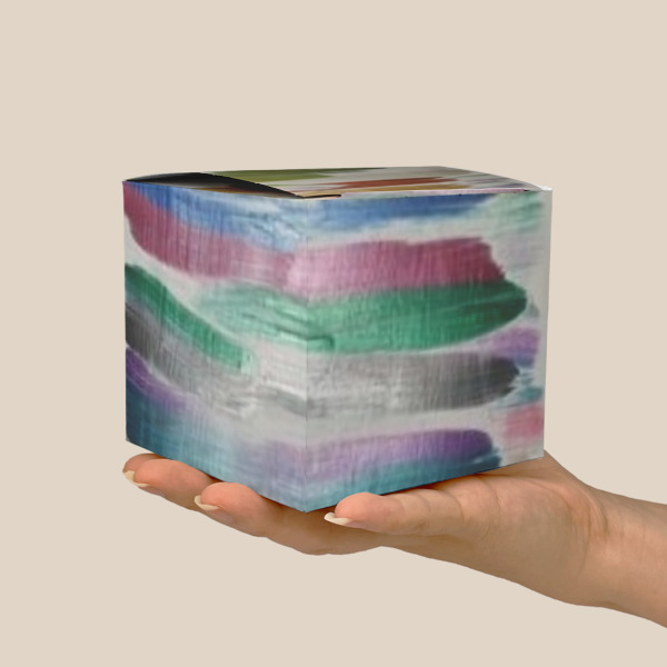 Custom Design - Cube Favor Gift Box - Scale View