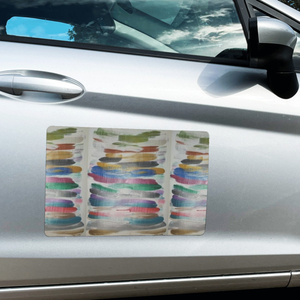 Custom Design - Large Rectangle Car Magnets- In Context