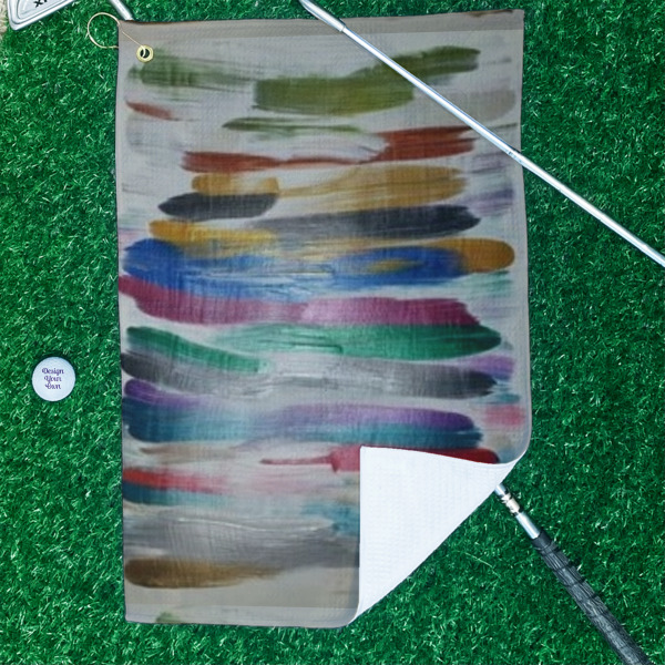 Custom Design - Waffle Weave Golf Towel - In Context
