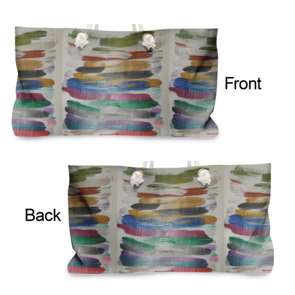 Custom Design - Large Rope Tote - From & Back View