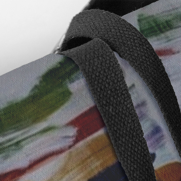 Custom Design - Closeup of Tote w/Black Handles