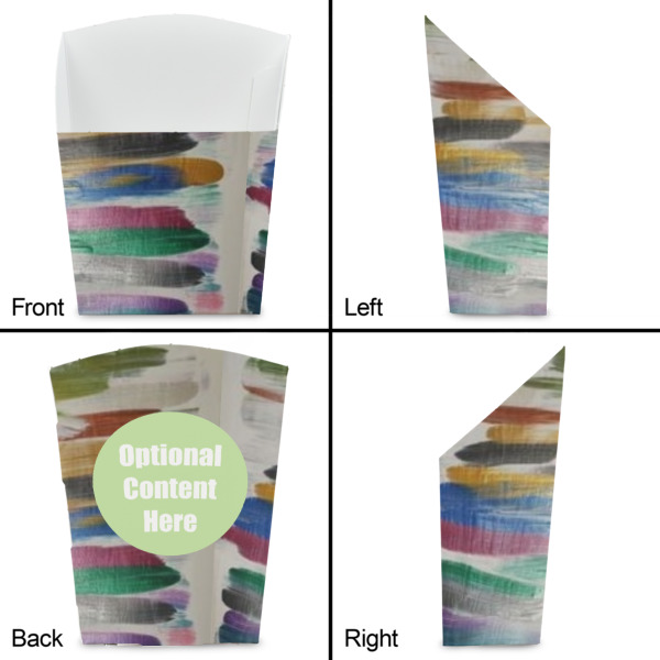 Custom Design - French Fry Favor Box - Front & Back View