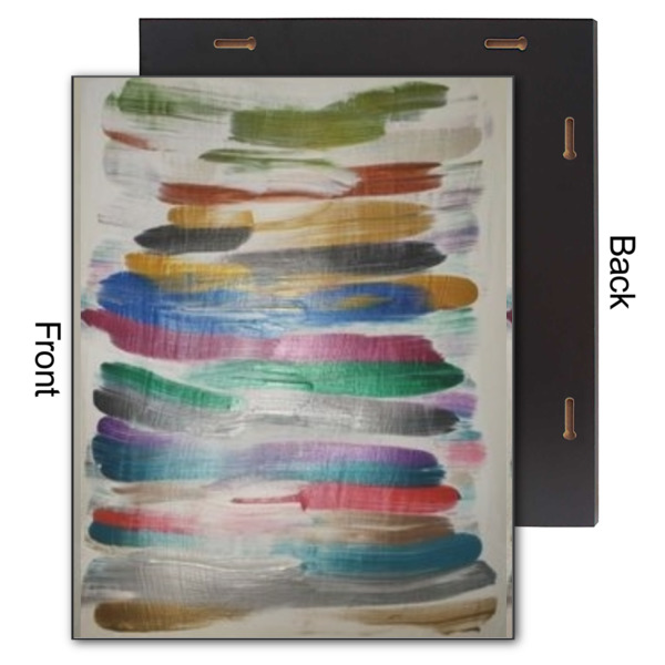 Custom Design - 11x14 Wood Print - Front & Back View