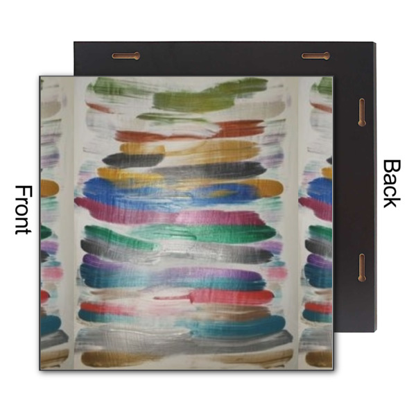 Custom Design - 12x12 Wood Print - Front & Back View