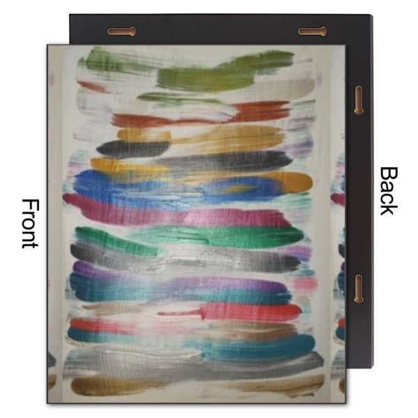 Custom Design - 20x24 Wood Print - Front & Back View